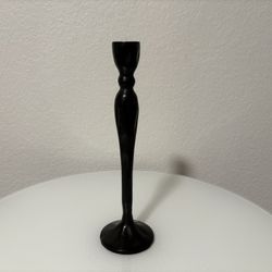 Heavy Metal Candle Holder Black