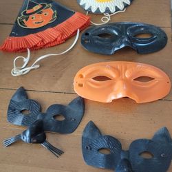 Vintage Halloween Hats And Masks