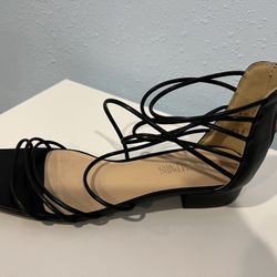 Black Strappy Sandals Size 8