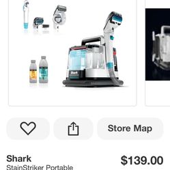 SaleSumo Shark StainStriker Portable Corded Upholstery, Car, Rug and Carpet Cleaner with Spot and Pet Odor Remover in White