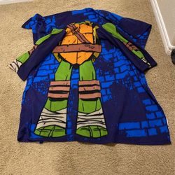 Kids Medium Wearable Ninja Turtle Blanket