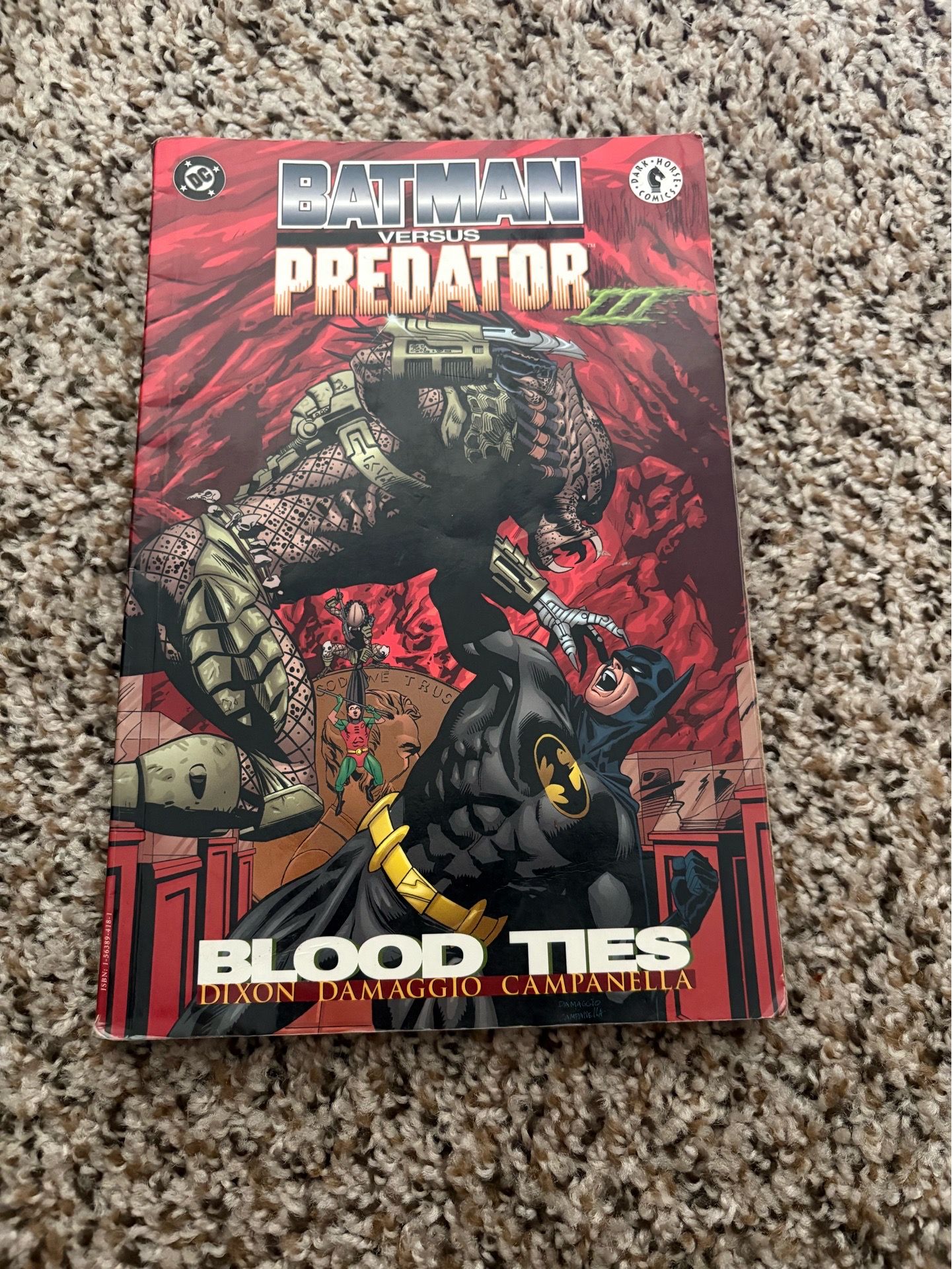 Batman vs predator comic book