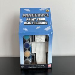 Minecraft Paint Your Own Figurine Kit 
