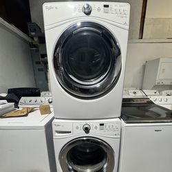 Whirlpool Washer And Dryer Set Stacked 27 "width Large Capacity 