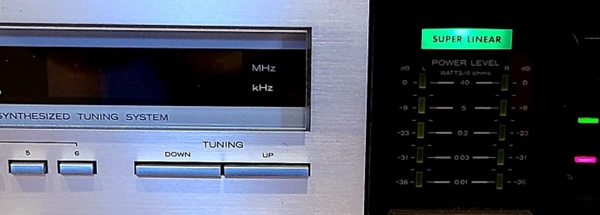 HITACHI HTA-4001 AM FM STEREO TUNER AMPLIFIER -