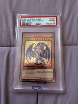 Yu-Gi-Oh! Blue-Eyes White Dragon BLMM-EN001 1st Ed Secret Rare PSA 10