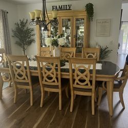 Beautiful 11  piece Solid Wood Dining Room Set