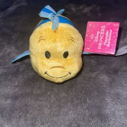Disney Princess Little Mermaid Animal Plush: 5" Flounder Fish New