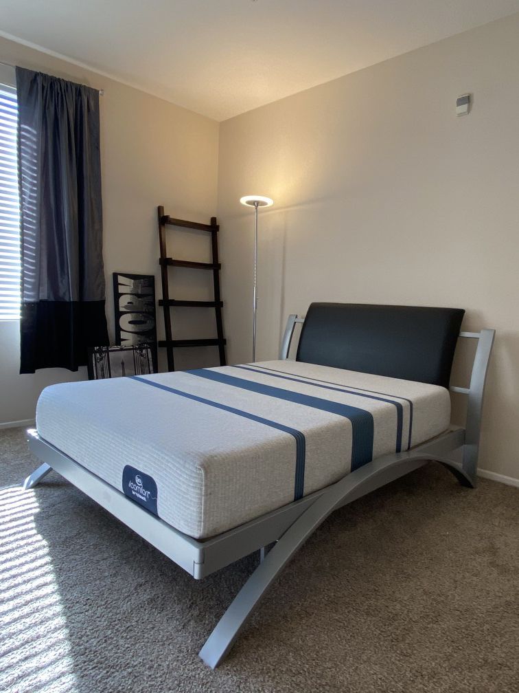 Full size bed frame $200 & mattress $200