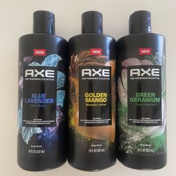 Axe Fine Fragrance Long Lasting Men's Body Wash 18 oz , (3) bottles for $15