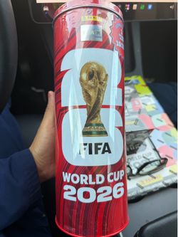 Panini FIFA World Cup 2026 Sticker Tin – Album + 10 Packs (New/Sealed)