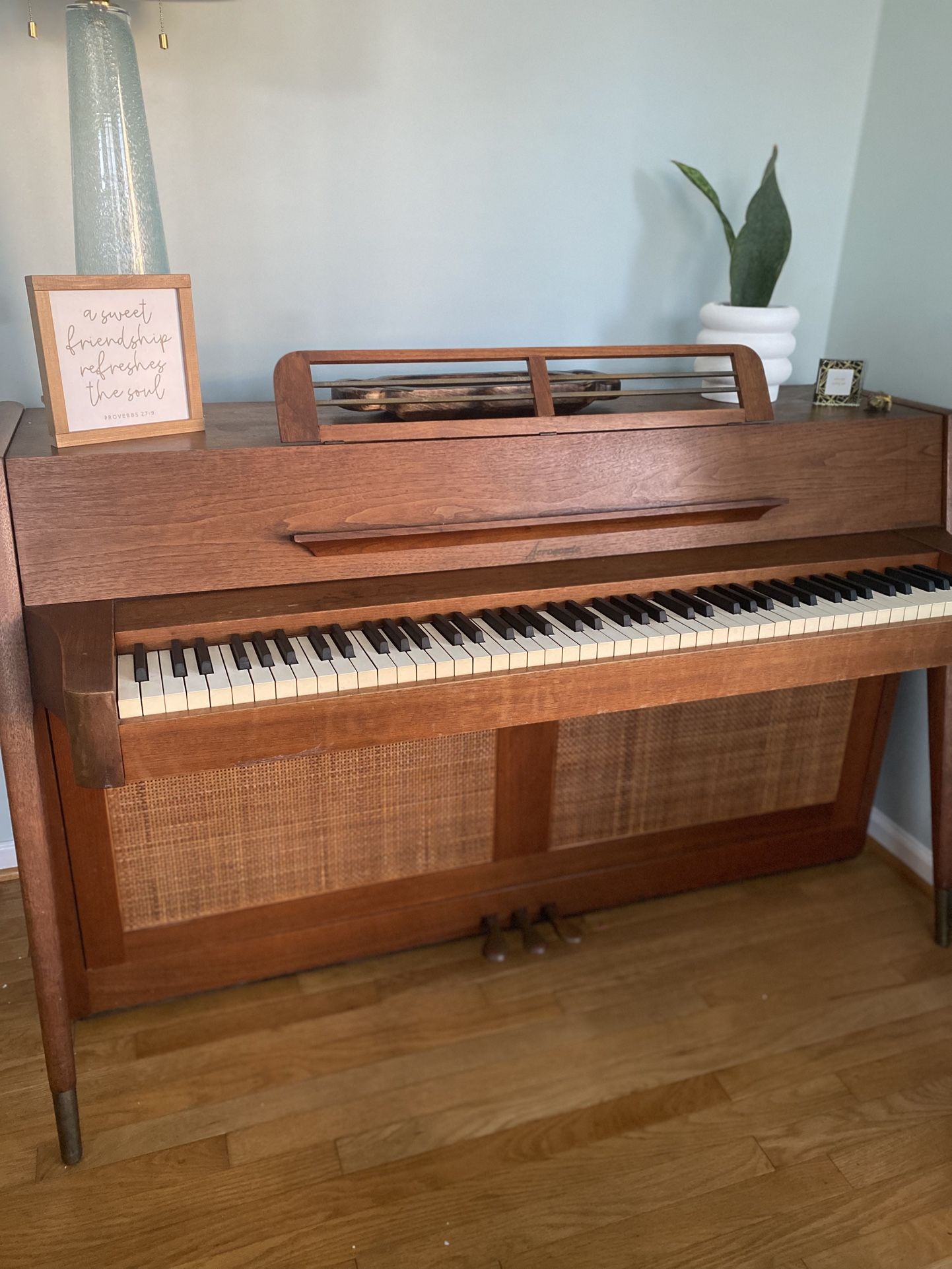 Vintage Baldwin Acrosonic Piano - Mid-Century Modern