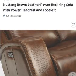 Western Leather Sofa 