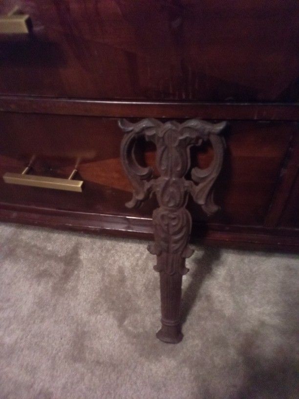 Vintage Cast Iron Table Leg or Candle Stick Holder