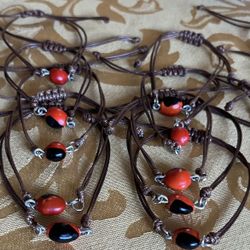 HANDMADE By Marele22 Adjustable Huayruro Seed  Bracelets $5 Each 🍀