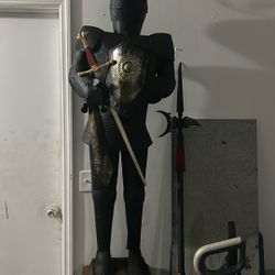 Knight With  Sword And Staff 