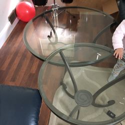 3 Glass Tables 