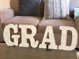 Graduation Decorations 2026, 8 LED Long Marquee Light Up Letters