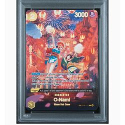 One piece O nami special alternate art OP06 101 psa10