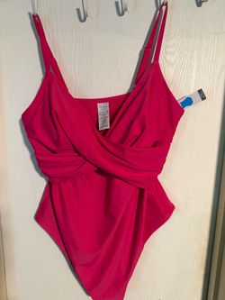 Time and Tru Pink One-Piece Swimsuit
