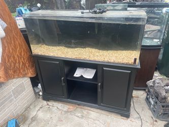55 GALLON ACRYLIC FISH TANK WITH ACCESSORIES FOR SALE!!!