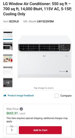 BRAND NEW!! INN BOX.UNOPNENED![NEW]!!!  LG 14,000 BTU