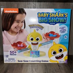 WowWee Baby Shark's Big Show! Sea-Saw-Counting Game – Educational Toy for Toddlers – Kids Math Toy