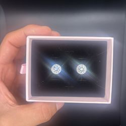 VVS1 Moissanite 2CT Earrings | Sterling Silver ⚡️✨