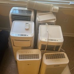 1 Black & Decker /3 Midea Floor Air conditioniners 2 Air Purifier Fans