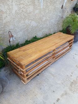 Wooden bench