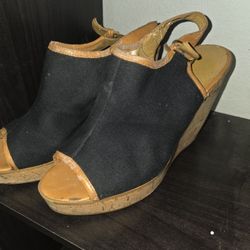 Navy Blue Wedges 