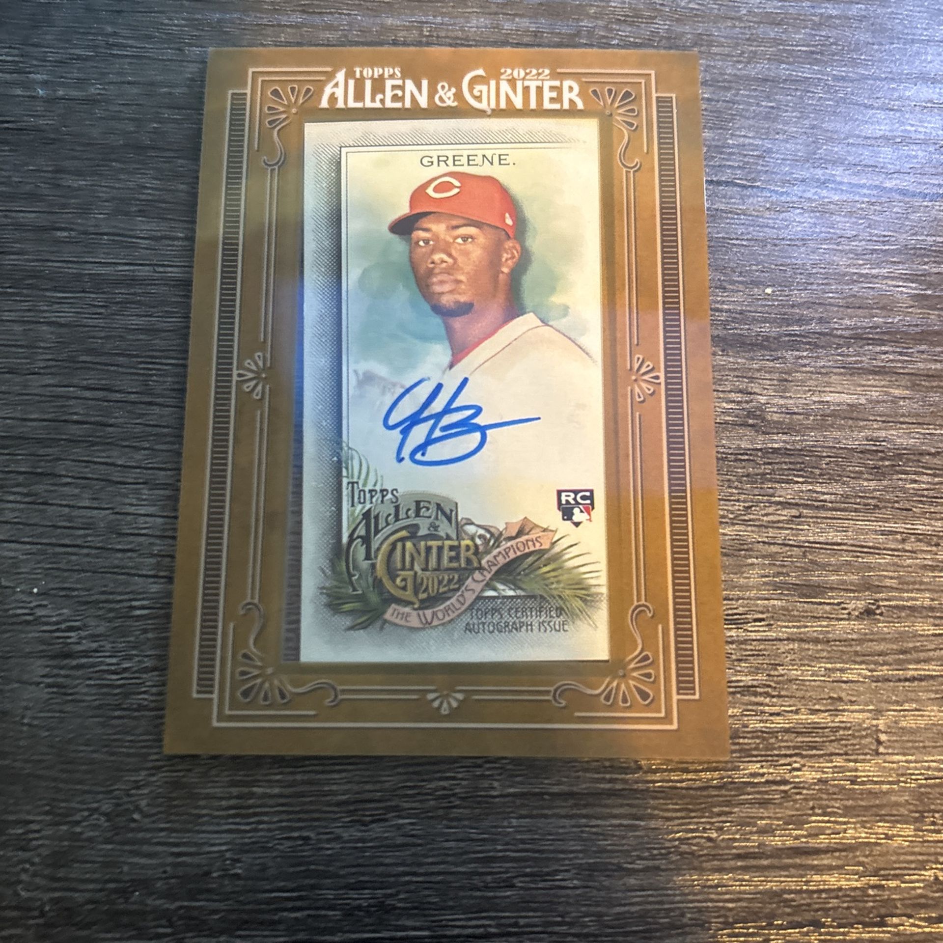 Signed Hunter Green Card