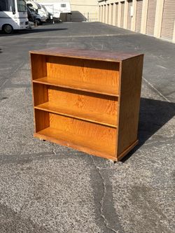 Real Wood Double-Sided Cabinet With Wheels-$25