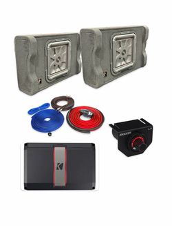 NEW FULL BASS PACKAGE KICKER L7t 12” installed FIT SINGLE AND CREW CAB TRUCKS