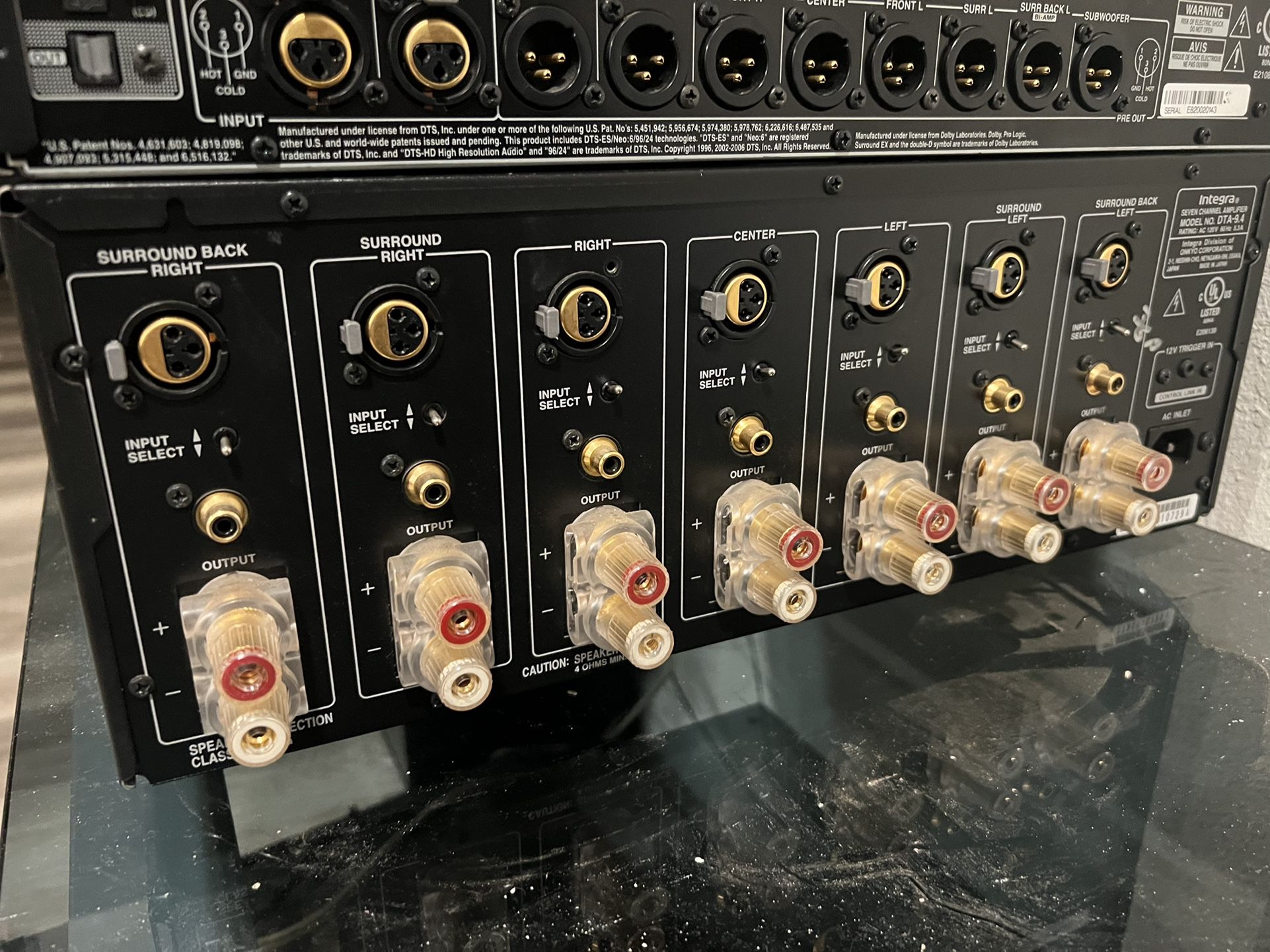 Onkyo INTEGRA DTC-9.8 THX Ultra2 7.1 SSP And DTA-9.4