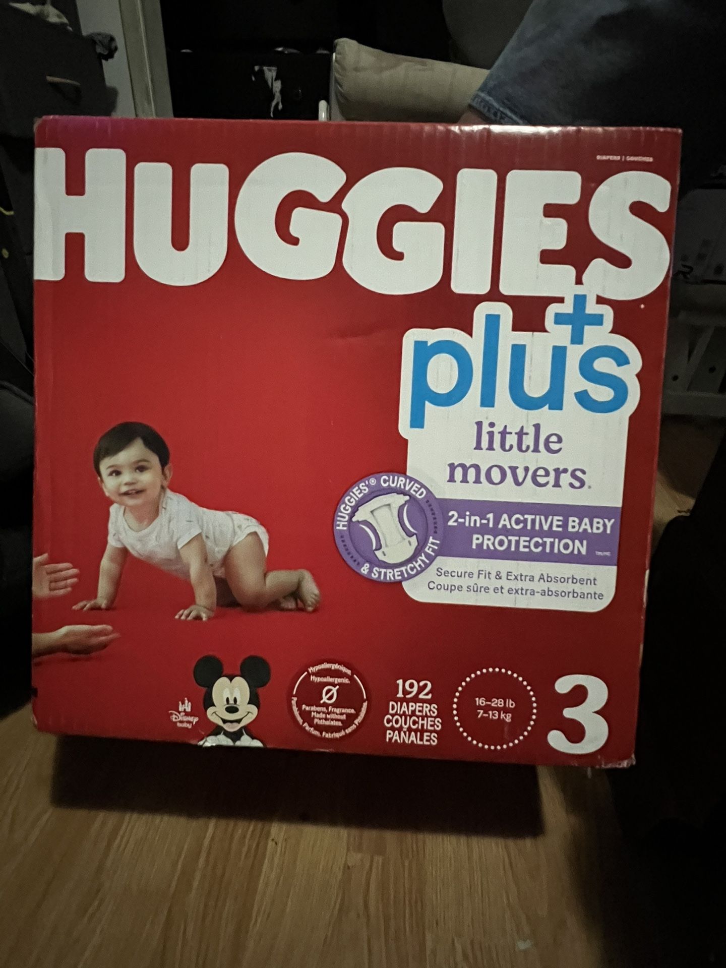 huggies plus size 3 192 count