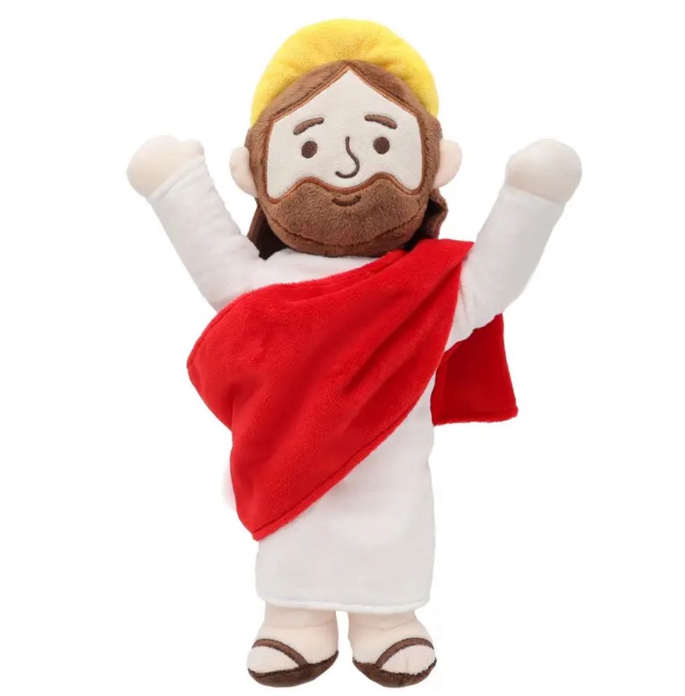 Jesús Christ Plushie Doll With White & Red Robe