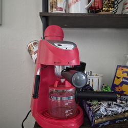 Red Espresso Machine Perfect Condition