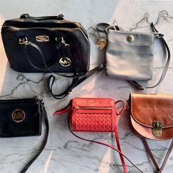 Purse Lot (Real Leather) - Michael Kors, Kate Spade, Tommy Hilfiger
