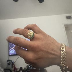 10k gold man ring