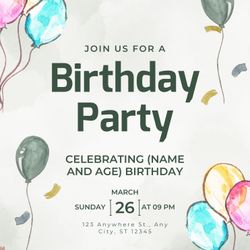 Custom birthday card