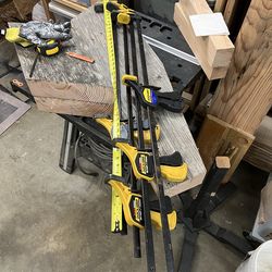 4 Quick Grip Bar Clamps-36-inches