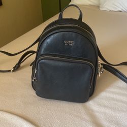 Blk GUESS Mini Backpack 