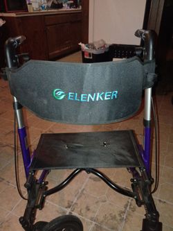 Purple. Rollator walker