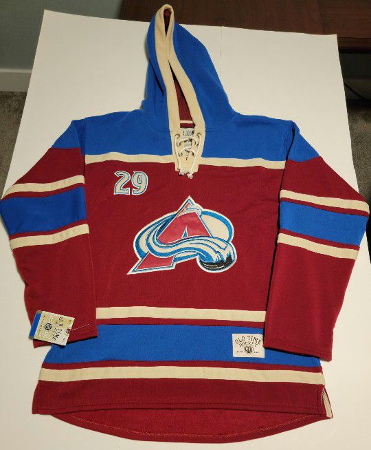 Colorado Avalanche Nathan MacKinnon Hoodie Jersey size Mens Large