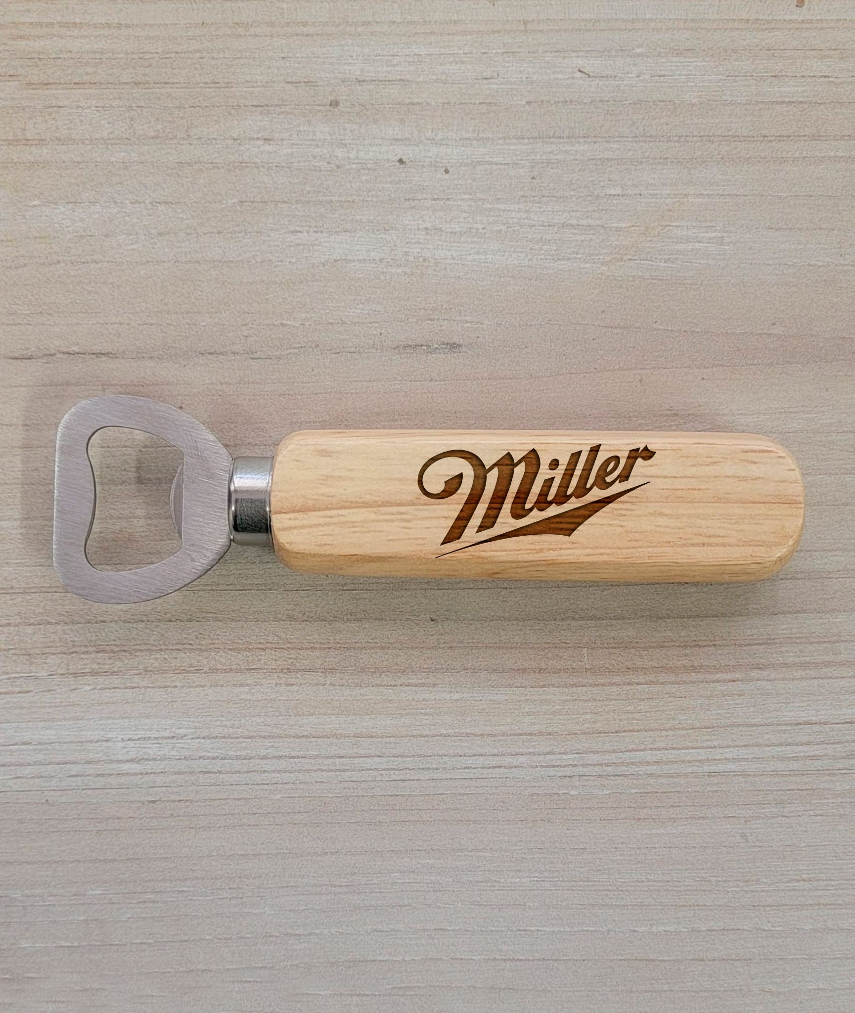 Bottle opener with your name