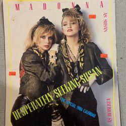 Madonna 1986 Calendar