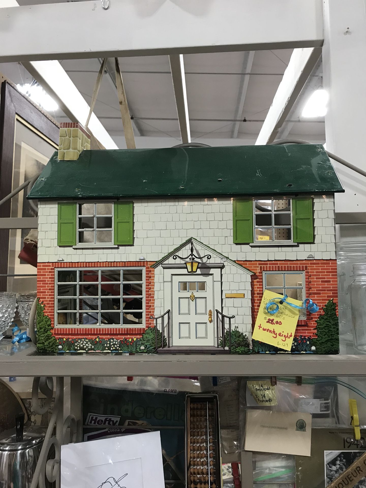 Vintage Metal Dollhouse