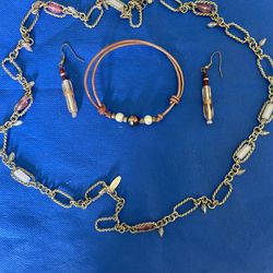 Necklace And Earrings & Bracelet