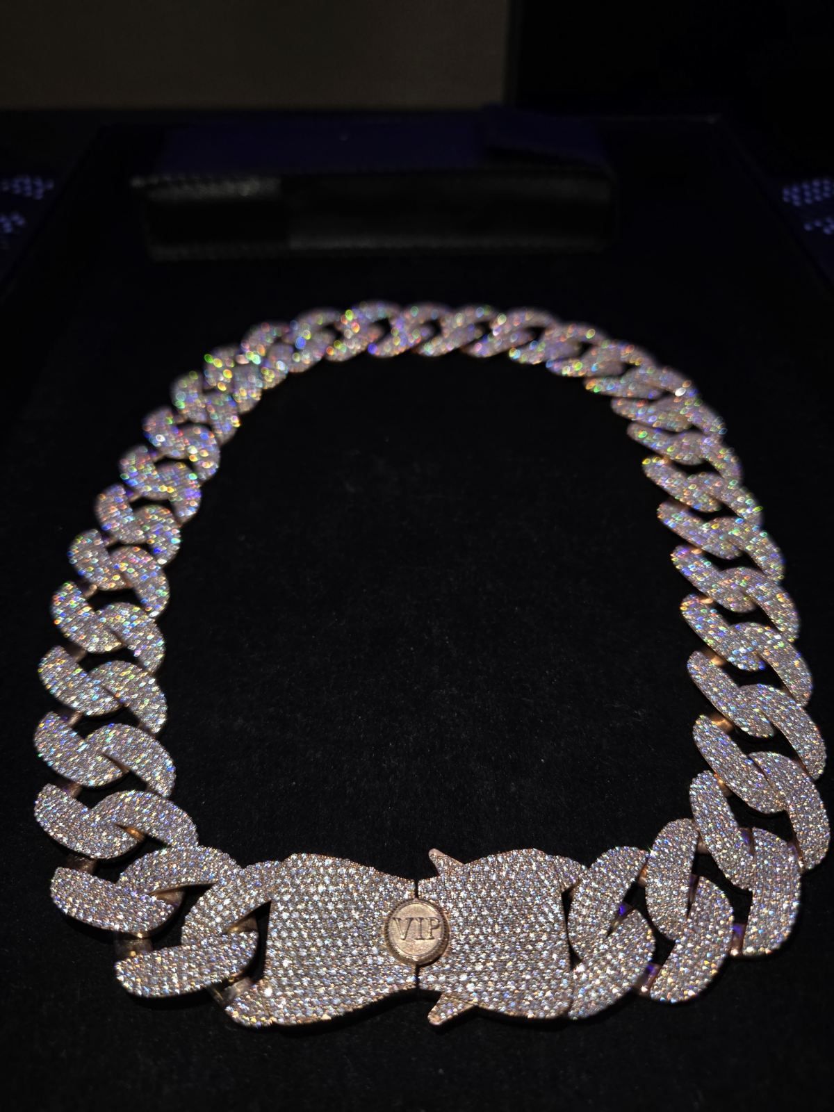 Custom 25mm Cuban Chain 22” Rose Gold